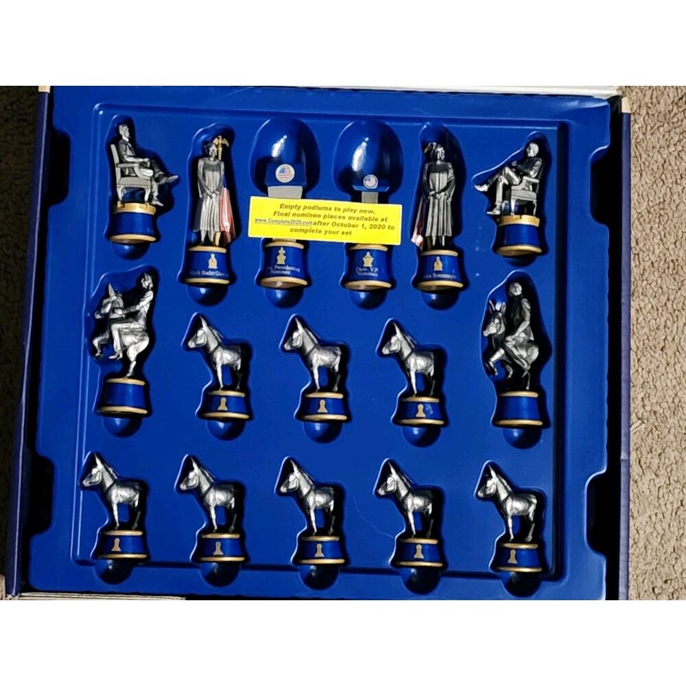 BulbHead 2020 Battle For The White House Chess Set - Picture 3 of 8